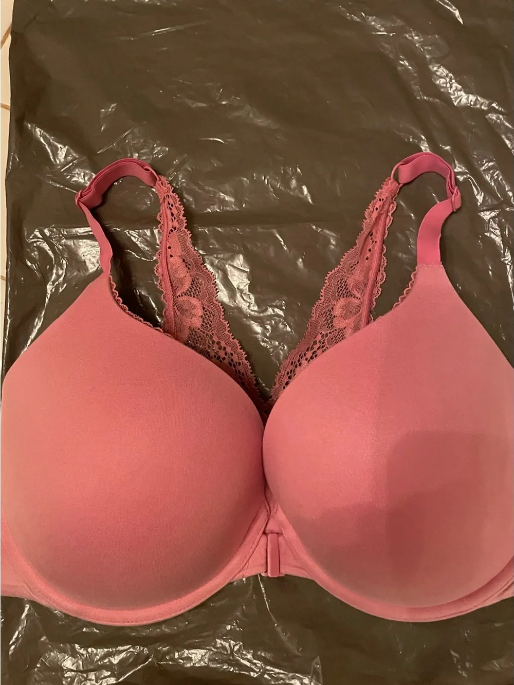 Victoria's Secret PINK Lace Racerback Perfect Shape Bra (34DDD)